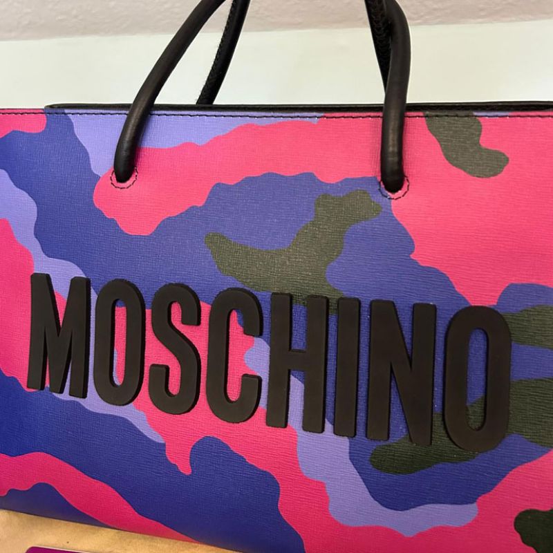 Image of the Moschino Camo Stand Alone Bag New piece