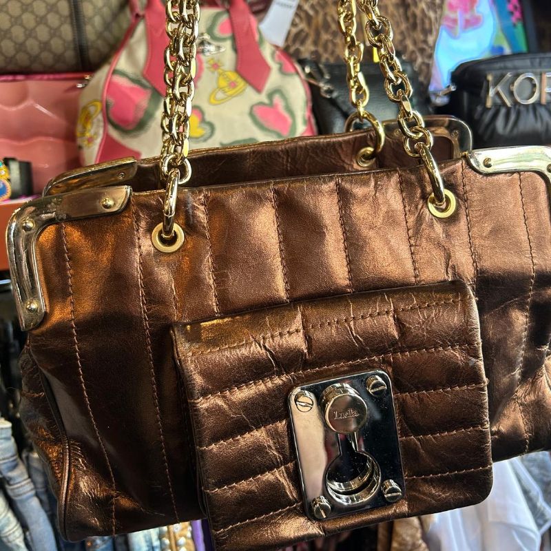 Image of the Luella Bronze Multi Pocket Bag piece