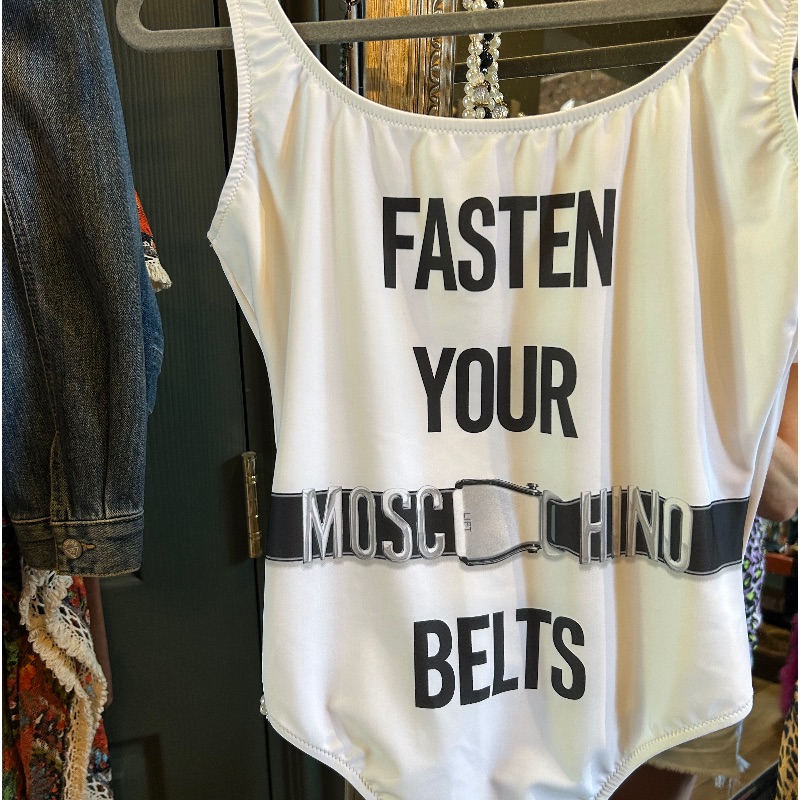 Image of the Moschino Couture Logo Bodysuit Size Small piece