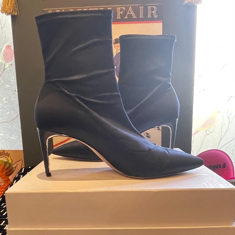 Image of the Massimo Dutti Night Blue Sock Boots Size 7 piece