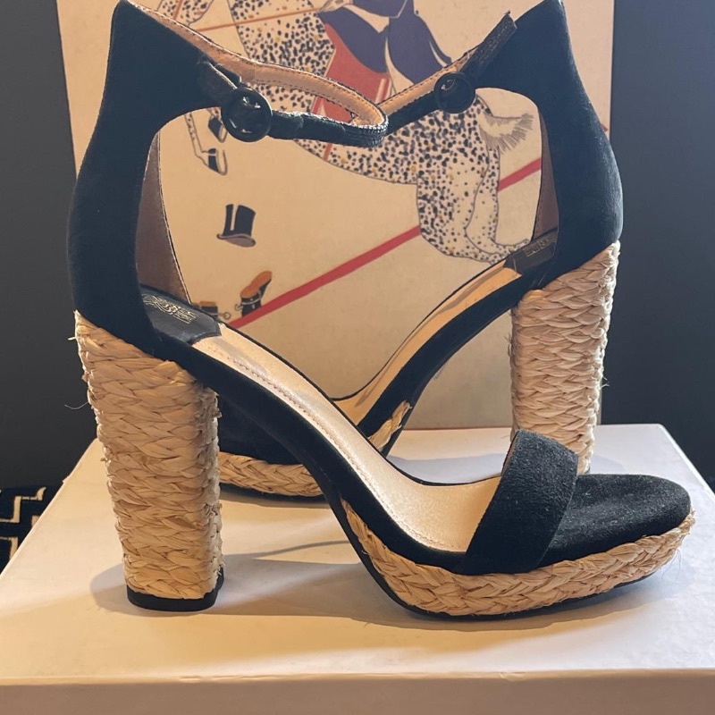 Image of the Biba Wicker Heeled Sandals Size 6 piece