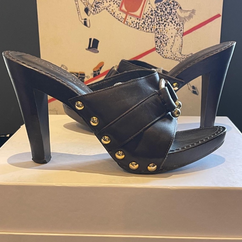 Image of the Yves Saint Laurent Leather Mules Size 6 piece