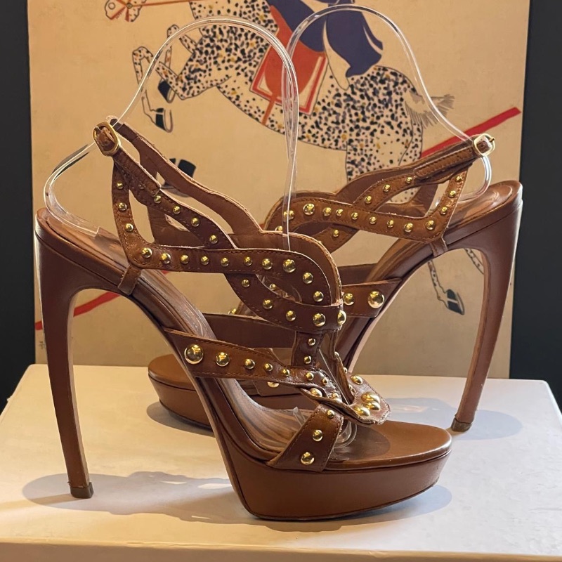 Image of the Alexander McQueen Studded Stilleto Size 3 piece