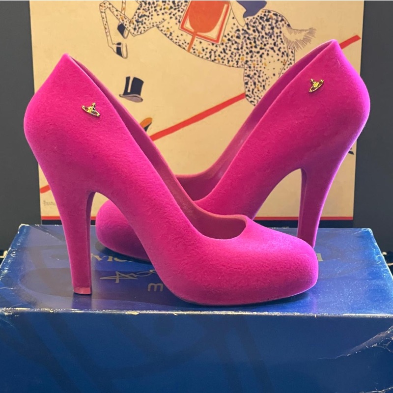 Image of the Vivienne Westwood Anglomania X Fuschia Heels Size 5 piece
