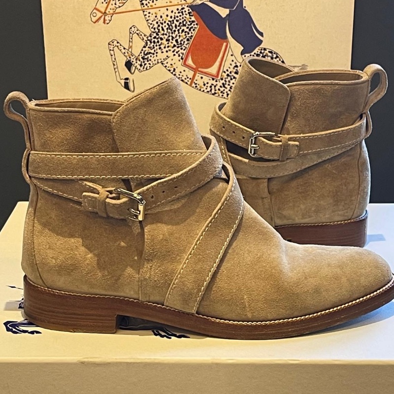 Image of the Burberry Suede Ankle Boots Size 4 piece