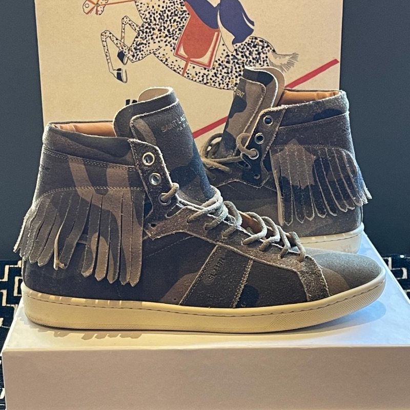 Image of the Saint Laurent Camouflage Sneakers Size 5.5 piece