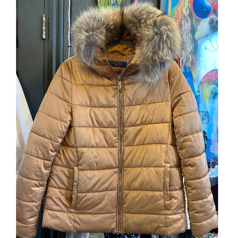 Image of the Trussardi Jeans Bronze Padded Jacket piece