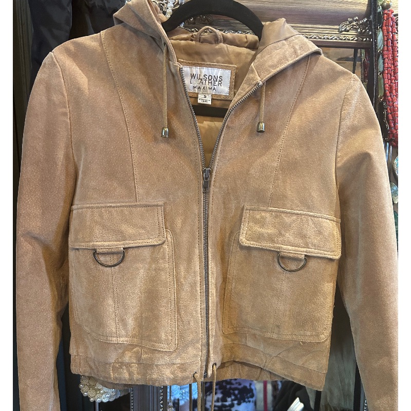 Image of the Wilson’s Suede Hooded Jacket 36” Chest piece